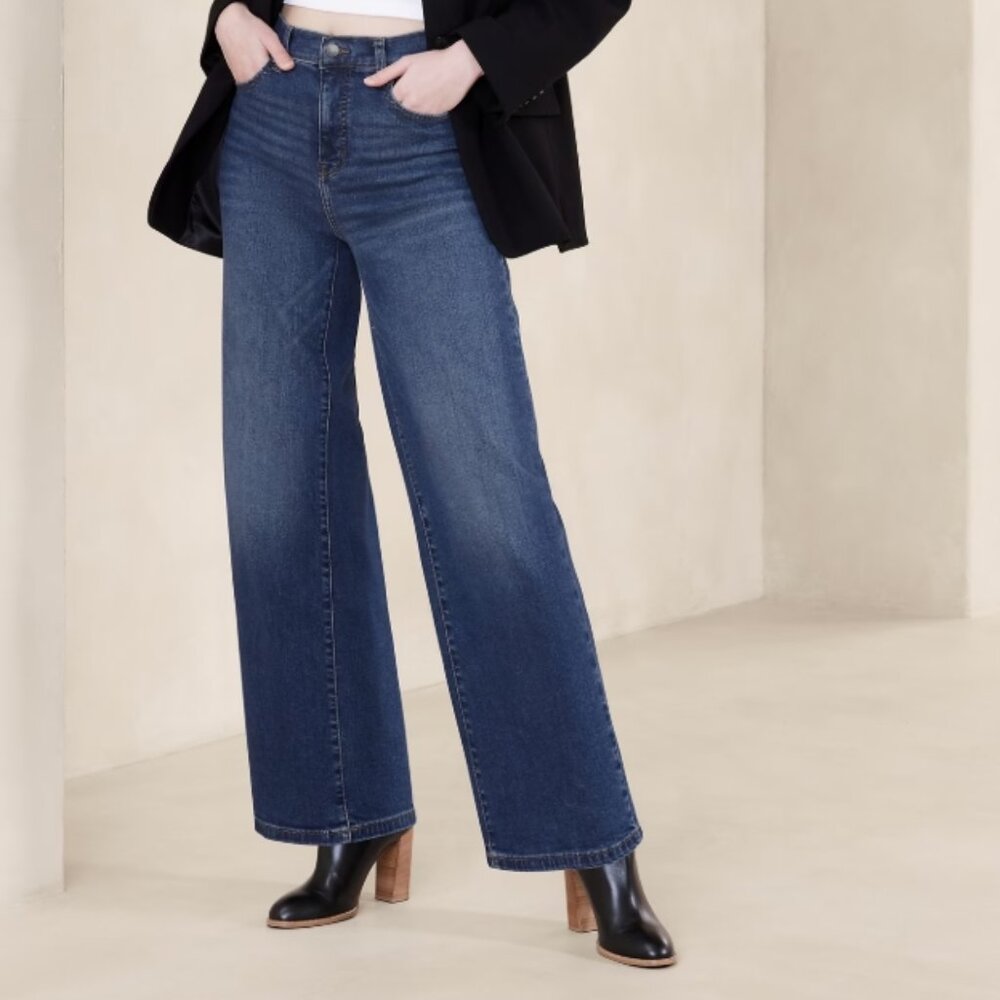 Banana Republic High-Rise Wide-Leg Womens Jeans